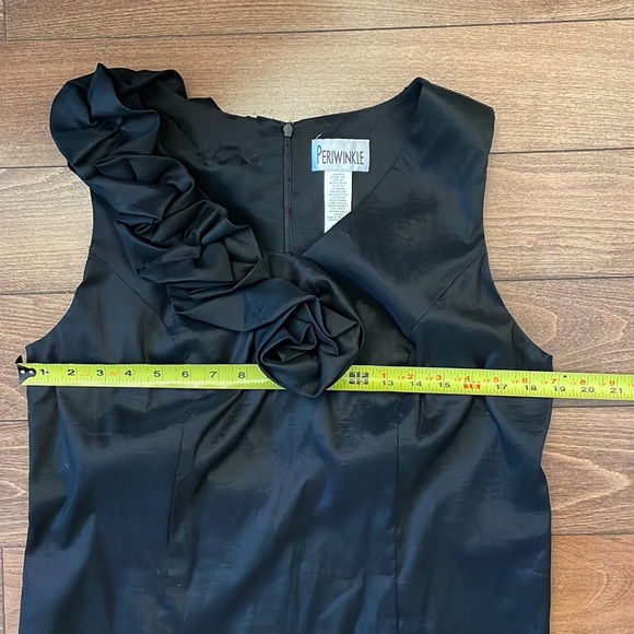 Periwinkle by Barlow Black Fitted Dress Size 14W - Picture 7 of 10